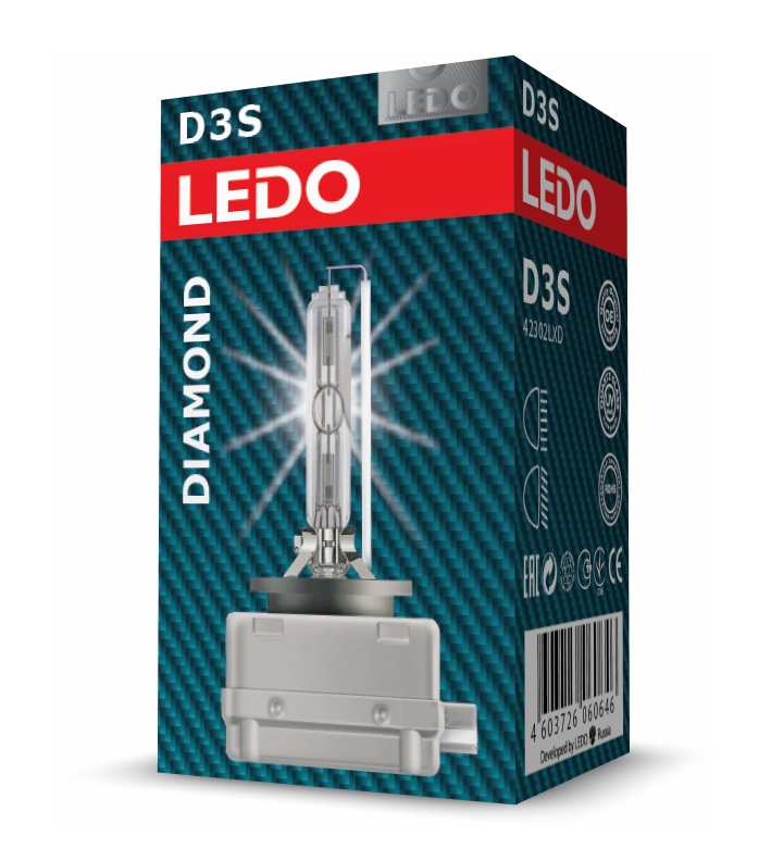 Лампа D3S 5000К LEDO Diamond