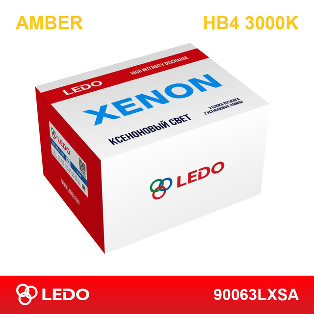 Комплект ксенона HB4 3000K LEDO Amber