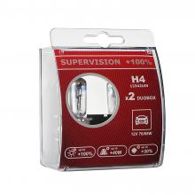 Лампа H4 LEDO SuperVision +100% 12V Duobox 2шт