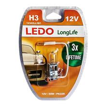Лампа H3 LEDO LongLife 12V 55W блистер