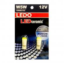 Лампа светодиодная W5W LEDO 12V 1,5W COB керамика